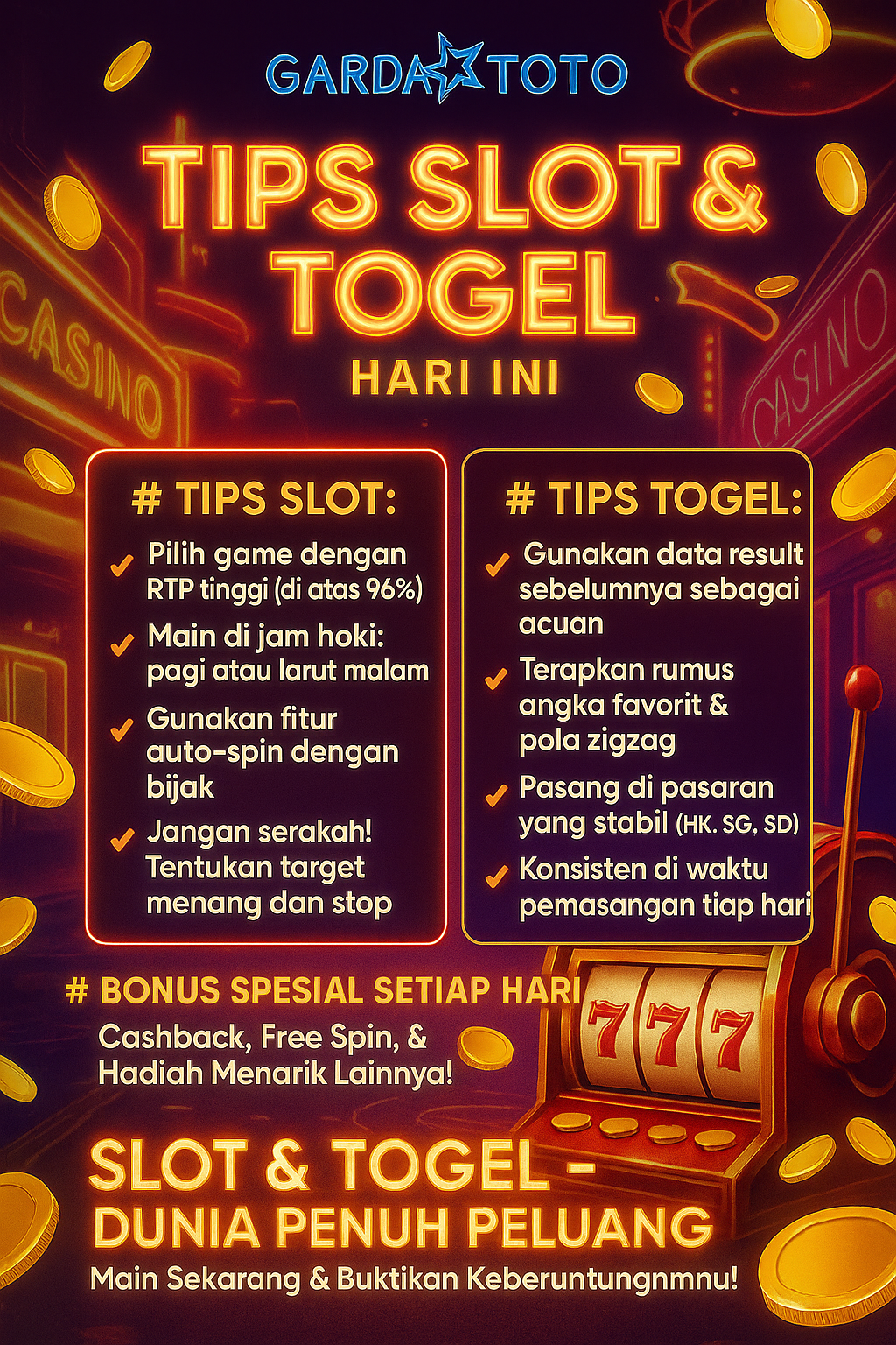Pola Bermain Slot & Permainan Togel di GARDATOTO