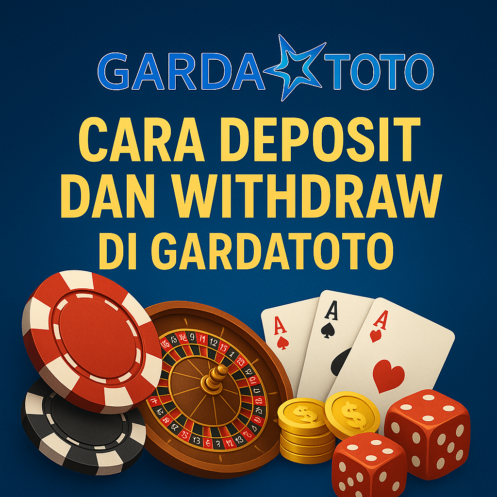 CARA DEPOSIT DAN WITHDRAW DI GARDATOTO