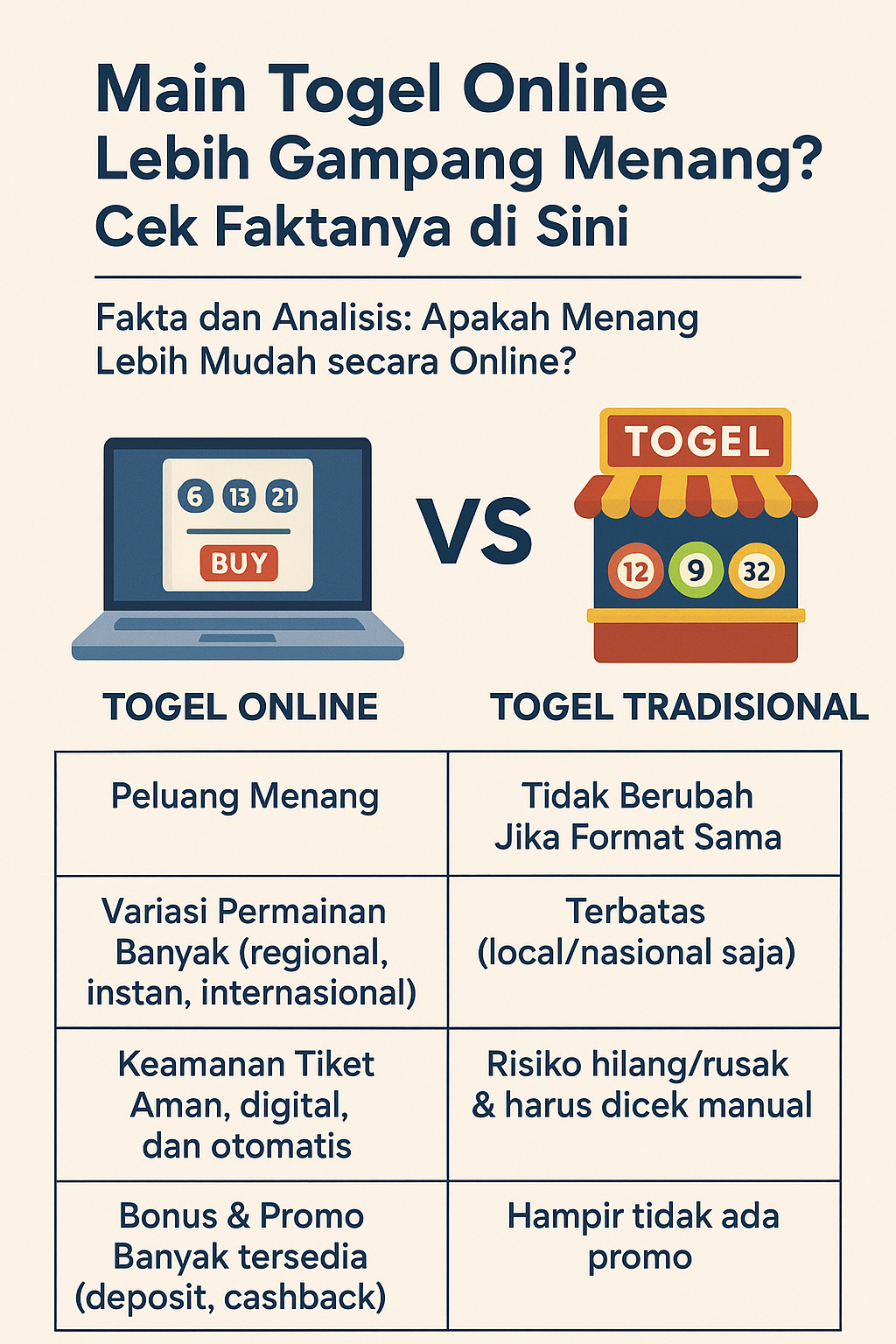 Main Togel Online Lebih Gampang Menang? Cek Faktanya di Sini